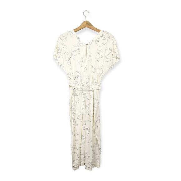 Corey Lynn Calter Black & White Visage Graphic Sheath Dress - Picture 3 of 11